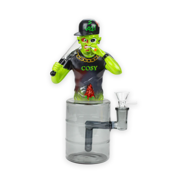 9 IN BASEBALL GUY GLASS WATER PIPE